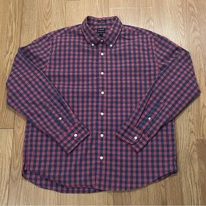 J.Crew Performance Men’s XL Long Sleeve Button Down Shirt Slim Untucked Plaid